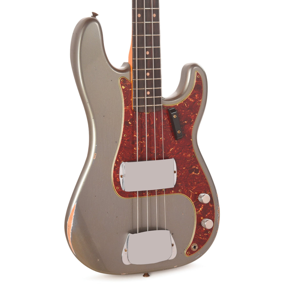 Fender Custom Shop 1960 Precision Bass Relic Super Faded Aged Charcoal Frost Metallic