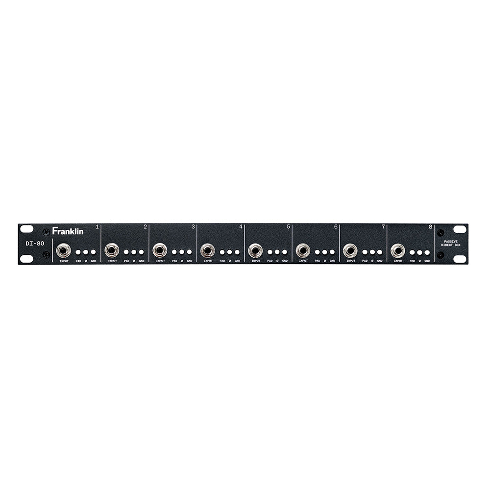 Franklin Audio DI-80 8-Channel Passive Transformer-Coupled Direct Box