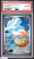 2026 Pokemon Asc EN-Ascended Heroes Psyduck #226 Illustration Rare PSA 10