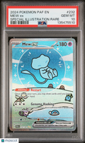 2024 Pokemon Paf EN-Paldean Fates Mew EX #232 Special Illustration Rare PSA 10
