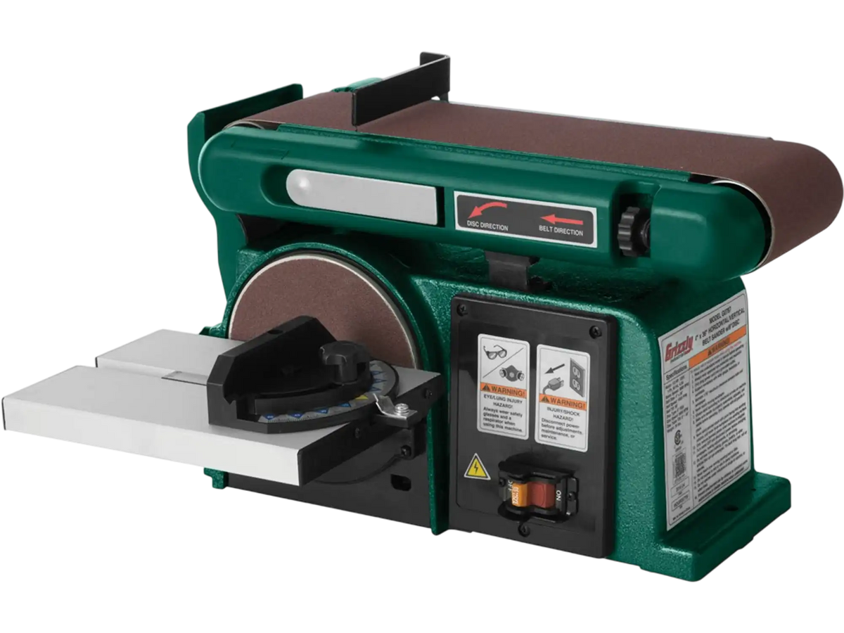 Grizzly G0787 Belt-Disc Sander 4" x 36" Horizontal Vertical Belt Sander with 6" Disc New