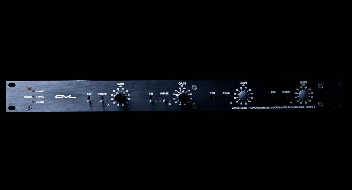 GML 8302 2 Dual-Channel Microphone Preamplifier with 8355 Power Supply (New)