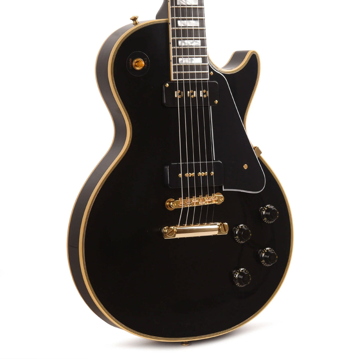 Gibson Custom Shop 1954 Les Paul Custom Staple Pickup Reissue Ebony VOS