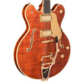 Gretsch Broadkaster LX Figured Center Block Bourbon Stain Gold Hardware w/String-Thru Bigsby