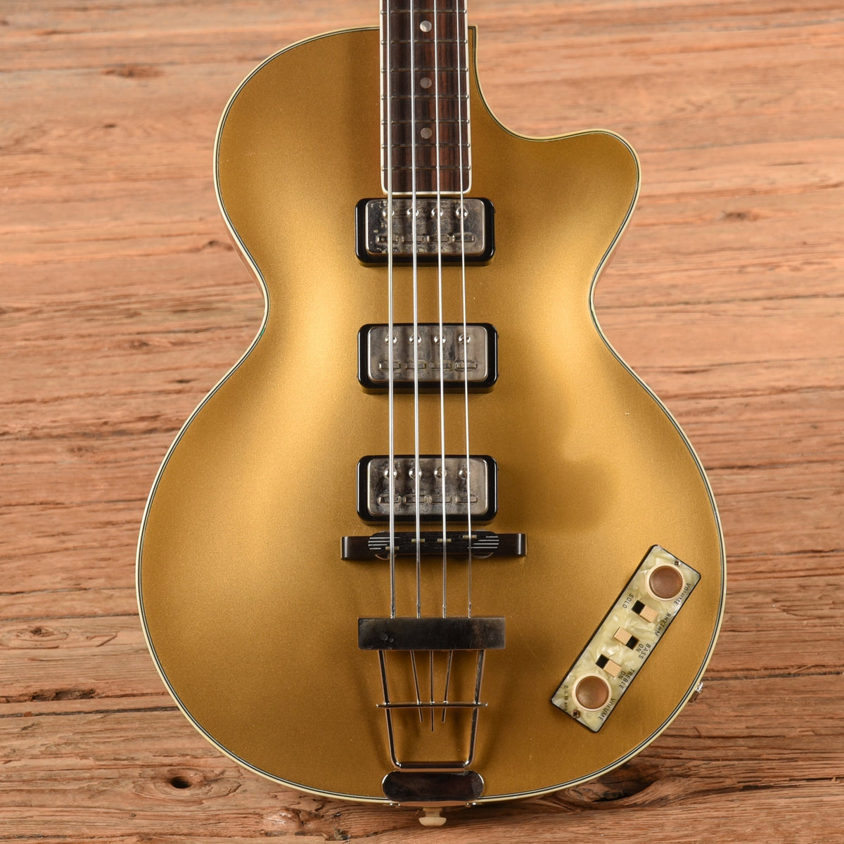 Hofner 500/2 Custom Shop T. Petersson Goldtop 2007