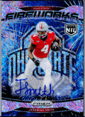 Jeremiah Smith RC 2024 Panini OSU Prizm Pink Shimmer Fireworks Rookie Auto