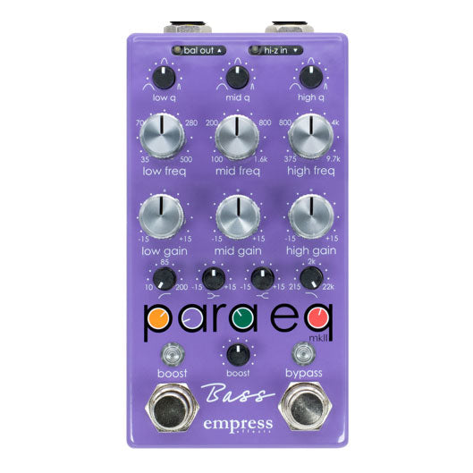 Empress Effects PEQB Para EQ Bass Pedal (New)