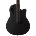 Ovation 1868TX-5 Electric Guitar Elite Super Shallow Black Textured (New)