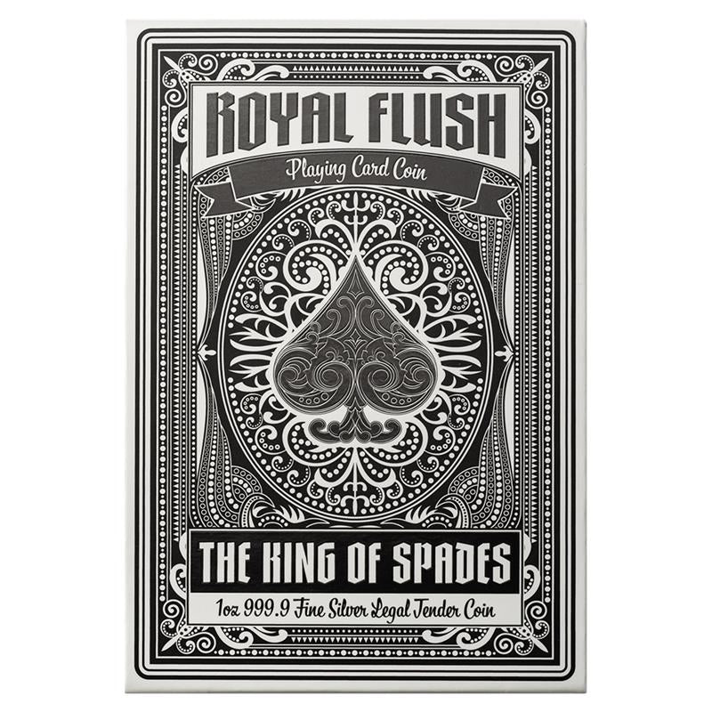 2025 Solomon Islands Royal Flush The King of Spades 1 oz Silver Coin