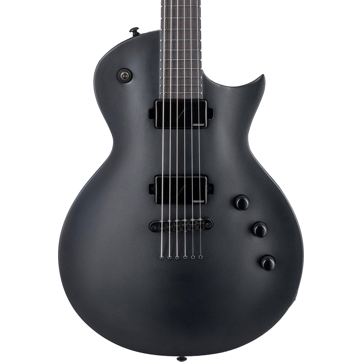 ESP LTD EC-1000 Baritone Electric Guitar, Charcoal Metallic Satin (New)