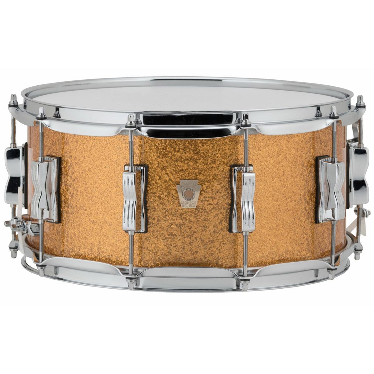 Ludwig Classic Maple 6.5x14 Snare Drum - Gold Sparkle (New - Color: Burgandy Pearl)