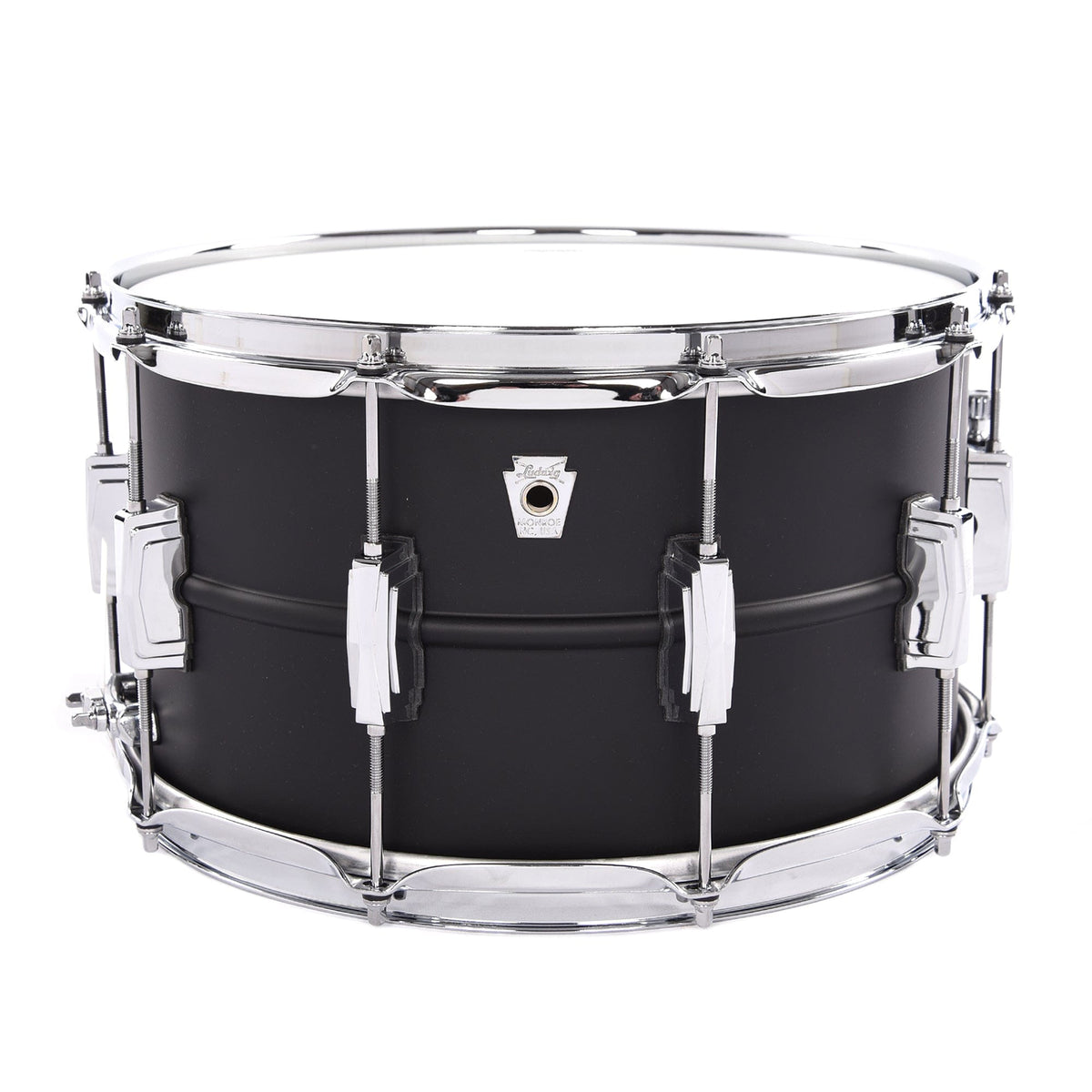 Ludwig 8x14 Flat Black Beauty Snare Drum