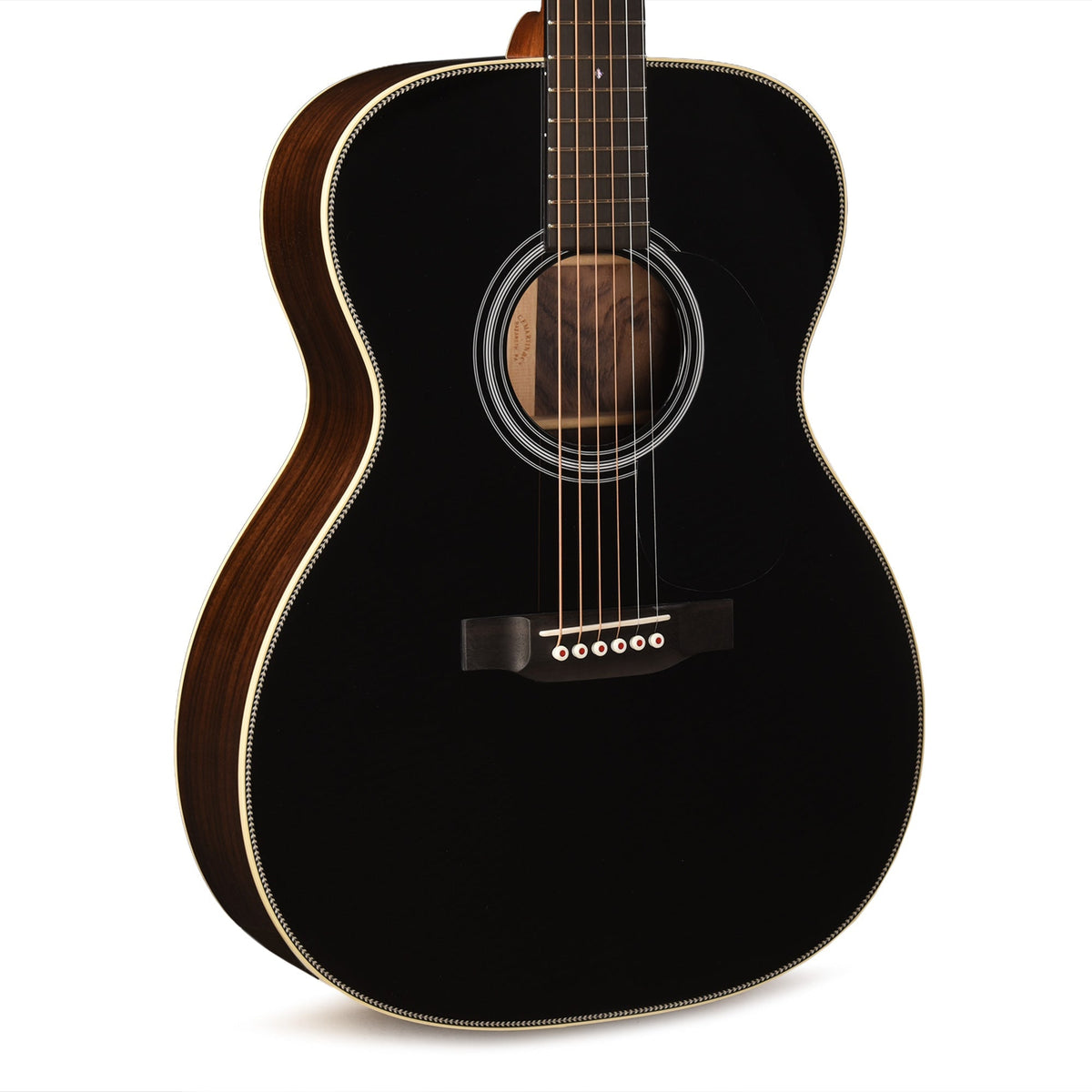 Martin Custom Shop OM-28 Style Auditorium Adirondack Spruce VTS/Wild Grain East Indian Rosewood Black Top