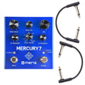 Meris Mercury7 Reverb Pedal w/RockBoard Flat Patch Cables Bundle