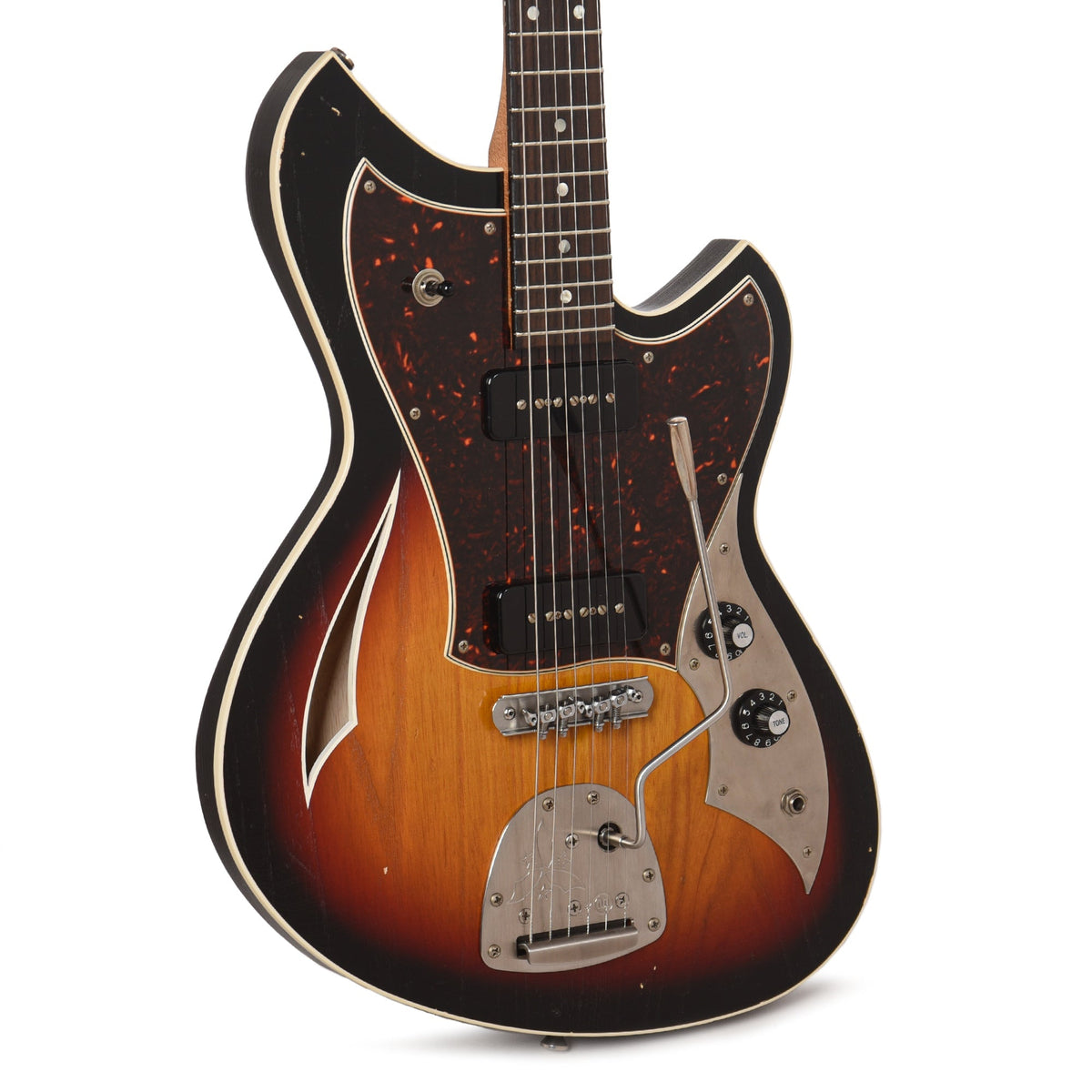 Novo Miris J 3-Tone Burst Light Distress w/Fralin P-90 Pickups