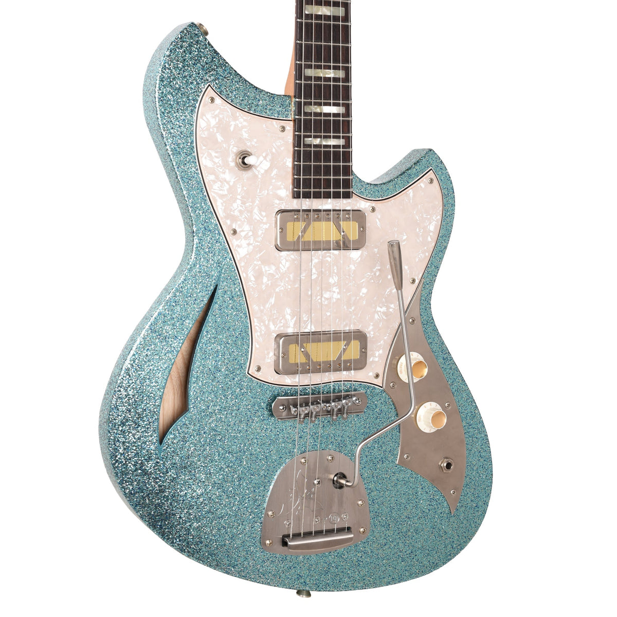 Novo Miris J Mermaid Sparkle Extra Light Distress w/ Lollar Gold Foil Pickups