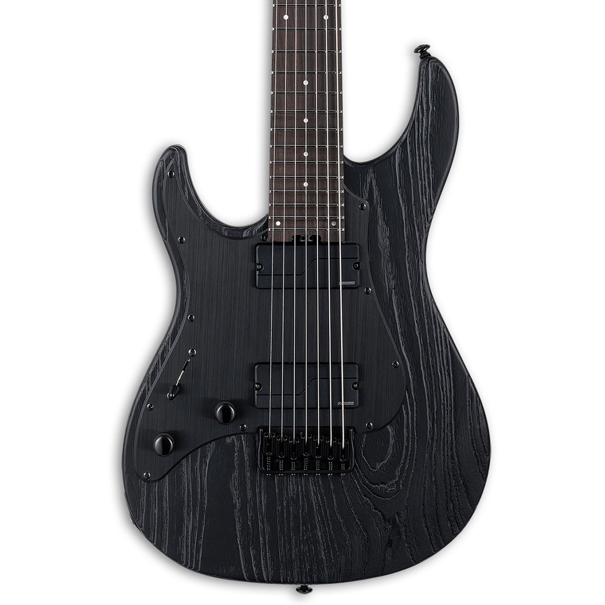 ESP LTD SN-1007HT Baritone Left Handed Electric Guitar, Black Blast (New)