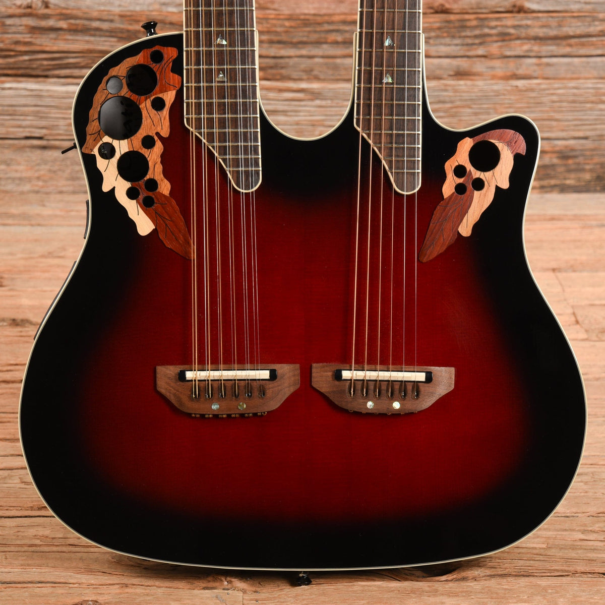 Ovation CSE225 Celebrity Double Neck Sunburst