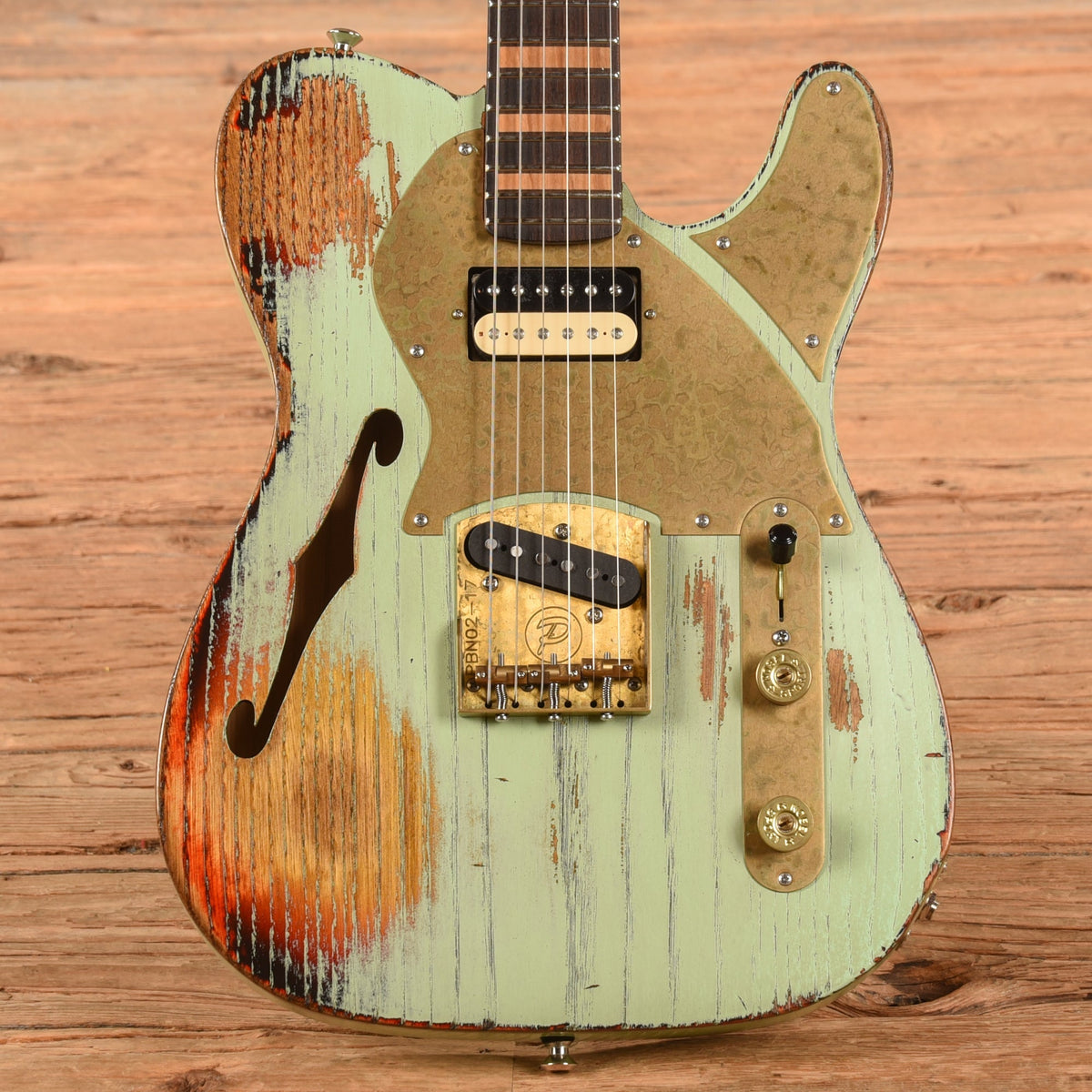 Paoletti Nancy Semi-Hollow Surf Green