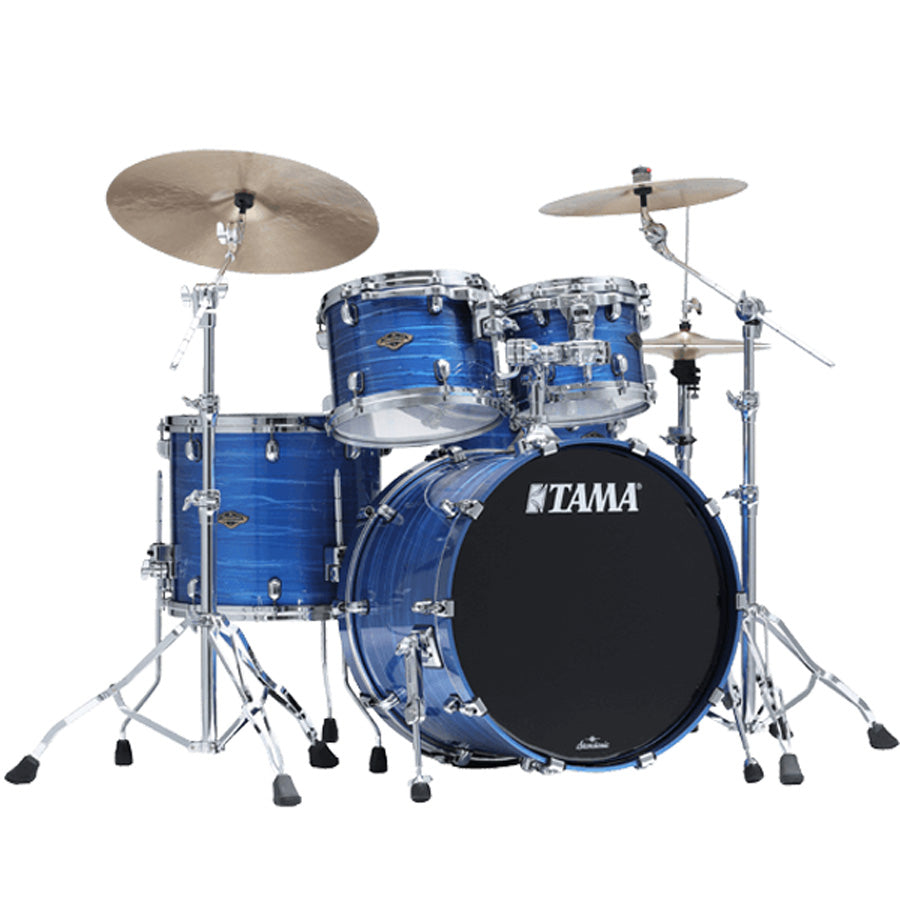 Tama Starclassic Walnut Birch Lacquer 3-Piece Shell Pack - Lacquer Ocean Blue Ripple (Display)