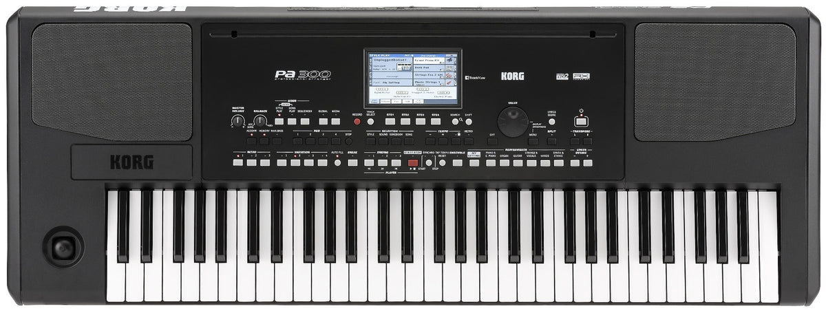 Korg PA300 61-Key Arranger Workstation with Built In Speakers (New)