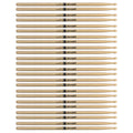 Promark American Hickory 5A Wood Tip Drum Sticks (12 Pair Bundle)