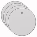Remo 18" Powerstroke P3 Classic Coated Bass Drumhead w/No Stripe (4 Pack Bundle)