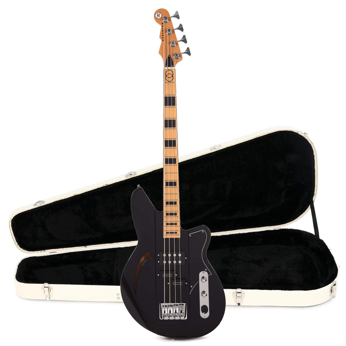 Reverend Brad Houser Signature Midnight Black Hardshell Case Bundle