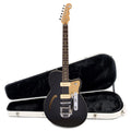 Reverend Club King 290 – Bigsby Midnight Black Hardshell Case Bundle