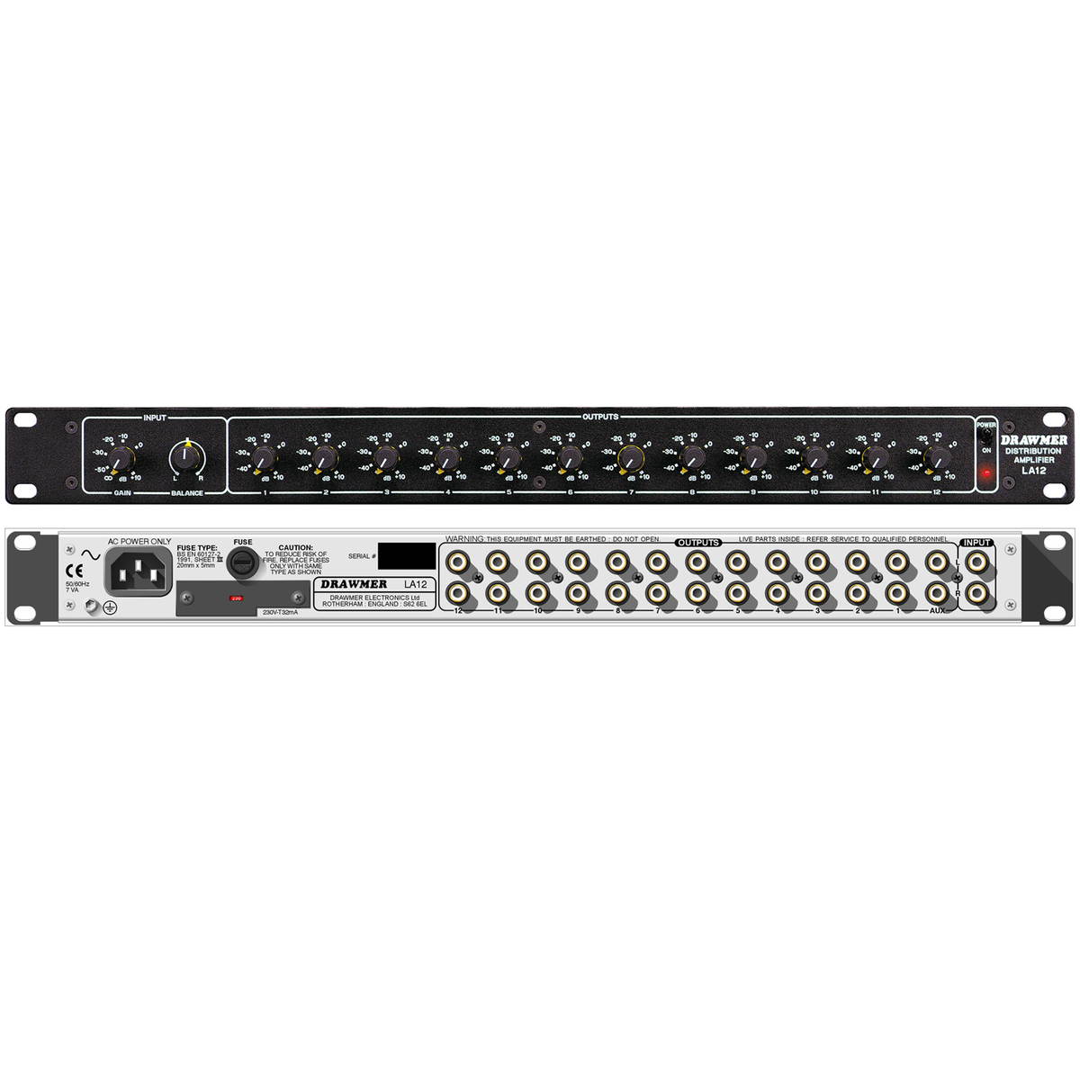 Drawmer LA12 Line Distribution Amplifier (New)