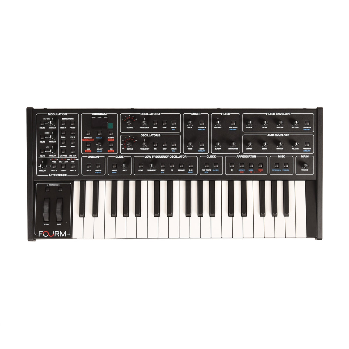 Sequential Fourm 4-Voice Polyphonic Analog Synthesizer w/ Polyphonic Aftertouch