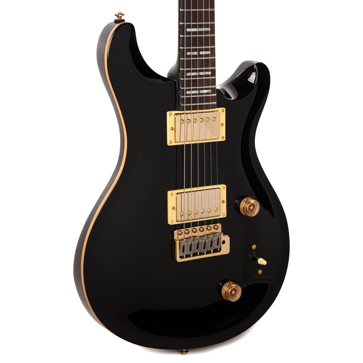 Sire Larry Carlton Q7 Black w/Gold Hardware