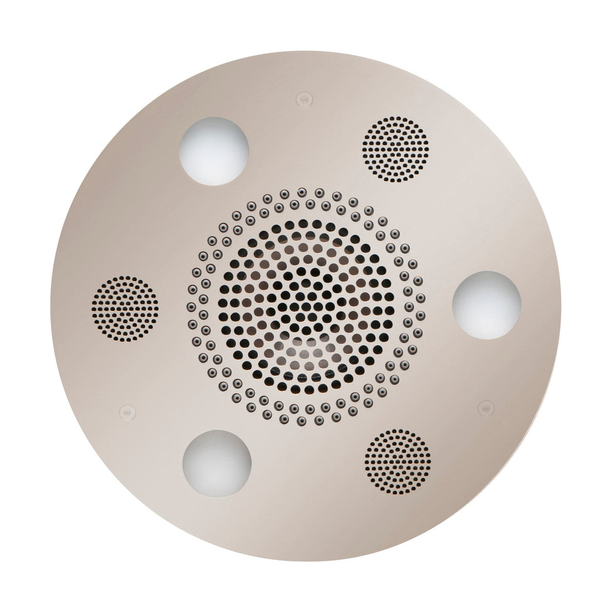ThermaSol Serenity Light, Sound, Rain System Round - 82 Jets, Chromatherapy, Audio Enhancements (Polished Nickel)