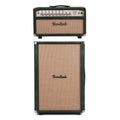 Two Rock Classic Reverb Signature 100w Head and 2x12 Vertical Cabinet Forest Green Suede w/ Cane Grill Cloth Bundle