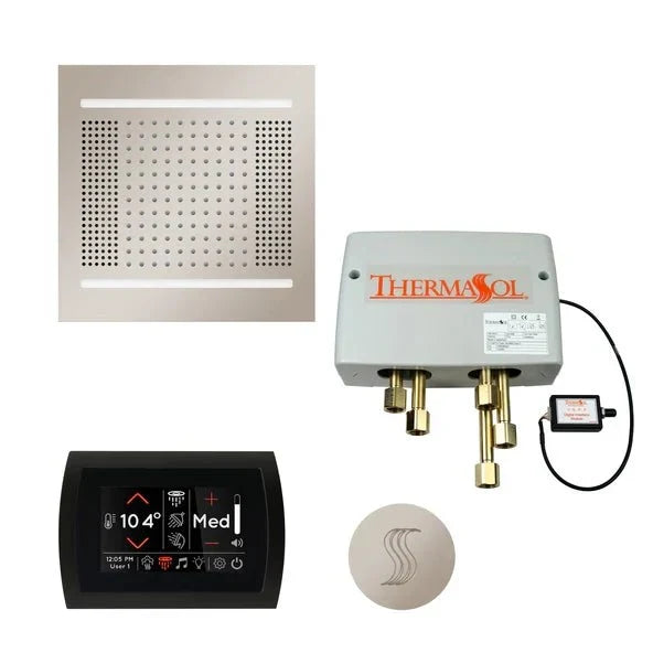 ThermaSol TWPH14SR Total Wellness Package HydroVive 14 with SignaTouch Round Control (Polished Nickel)