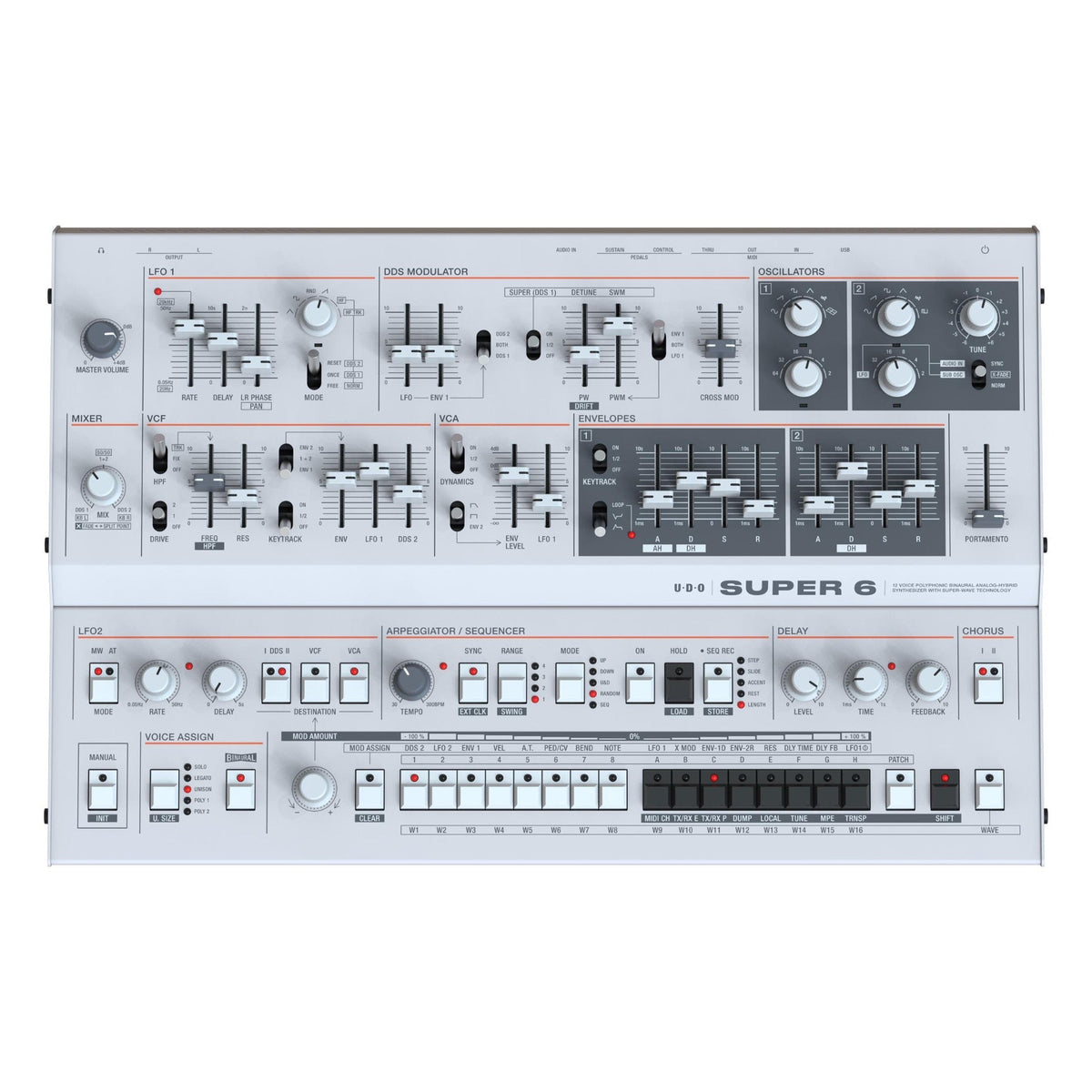 UDO Audio Super 6 Polyphonic Desktop Synthesizer (New)