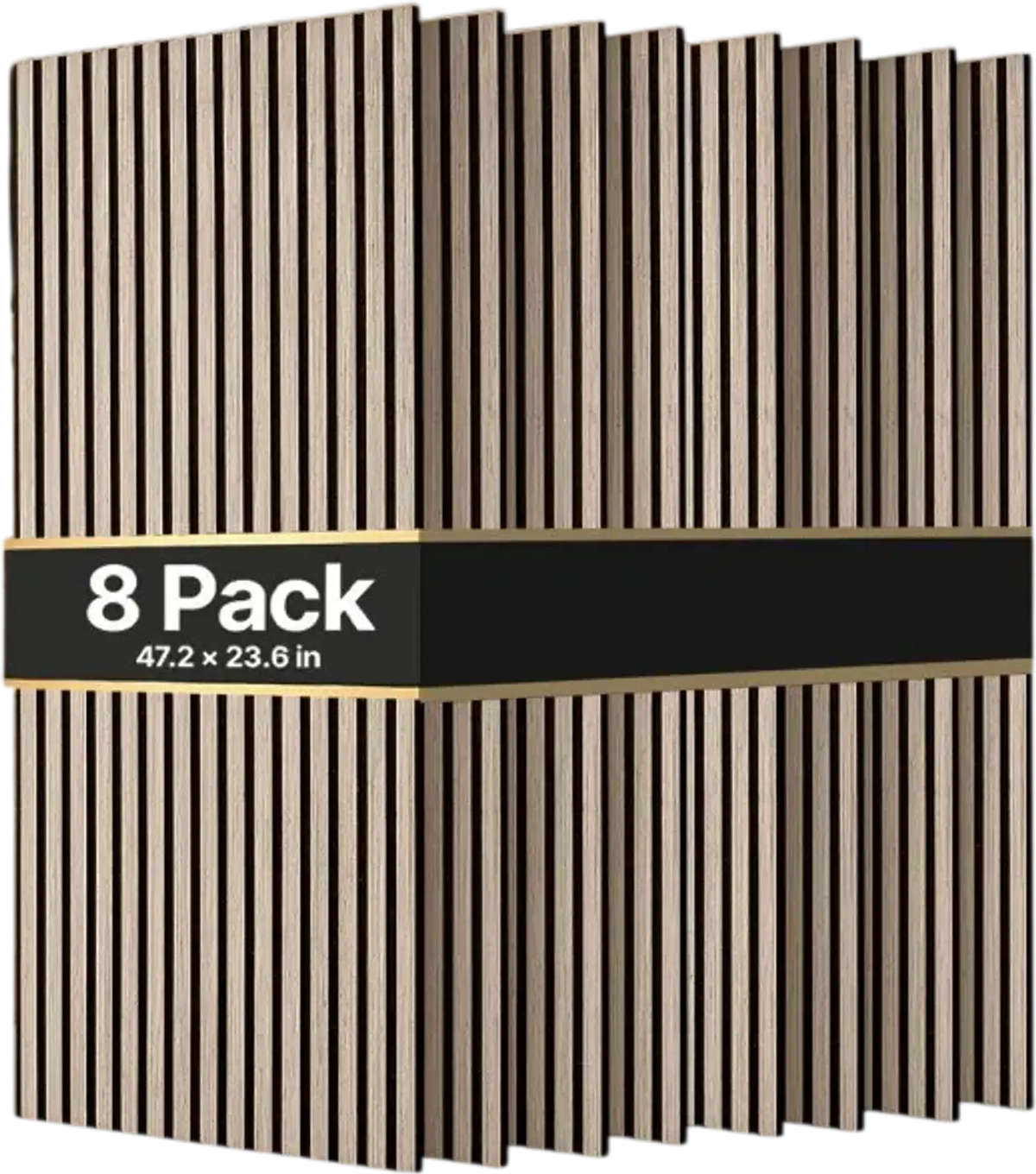 Vevor Acoustic Slat Wall Panels Walnut Sound Absorbing 47.2" x 23.6" 8-Pack New