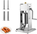 Vevor Sausage Stuffer 7 lbs 3L Vertical Stainless Steel Dual-Speed Meat Maker with 4 Filling Tubes New