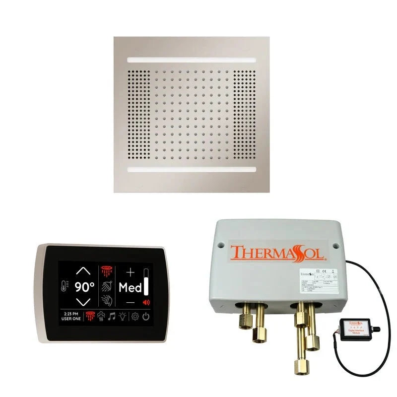 ThermaSol WH14SPSS Wellness HydroVive 14 Shower Package with SignaTouch Touchscreen (Satin Nickel)